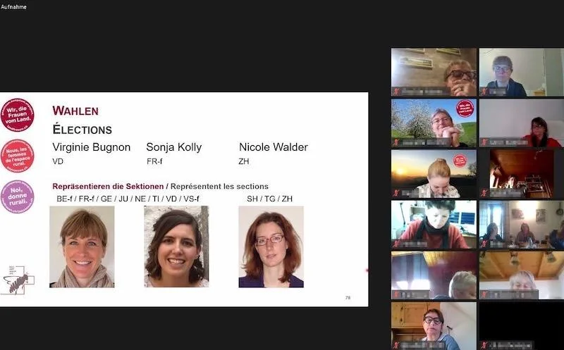 Die neu gewählten Frauen im Vorstand (v. l. n. r):&nbsp; Virginie Bugnon, Sonja Kolly und Nicole Waldner. (Bilder SBLV)