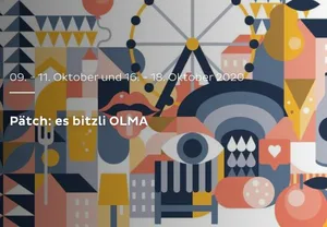Raclette, Rüstmesser, Riesenrad – es bitzli OLMA. So soll «Pätch» werden. (Bild olma-messen.ch)