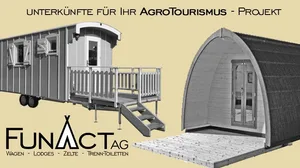 Robuste ganzjahres-taugliche Unterkünfte zur einfachen Platzierung in der freien Natur vom Fachmann. (Bild FunAct AG)