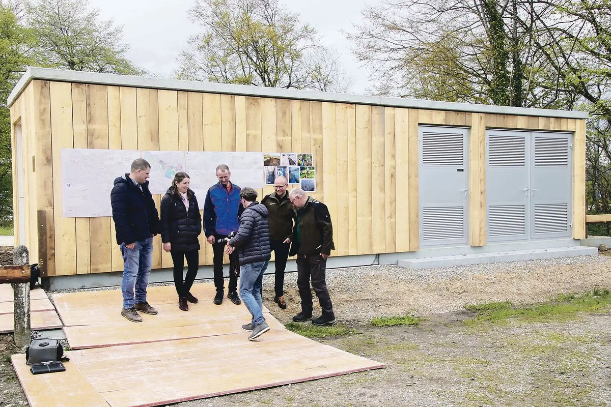 Stefan Grob, Andrea Brack-Grob, Andreas Schüpbach sowie Erik und Peter Eichenberger (v. l.)  waren die treibenden Kräfte.