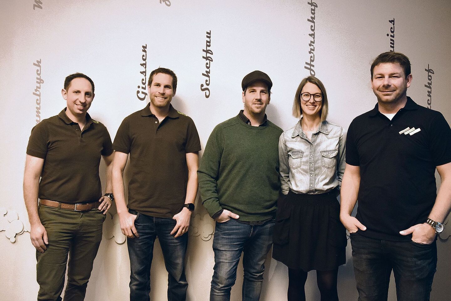 Sie stellten ihre Geschäftsmodelle vor (v. l. n. r.): Markus Bernhardsgrütter und Matthias Ruoss, Patrick und Sara Guarisco und Peter Zurbuchen.
