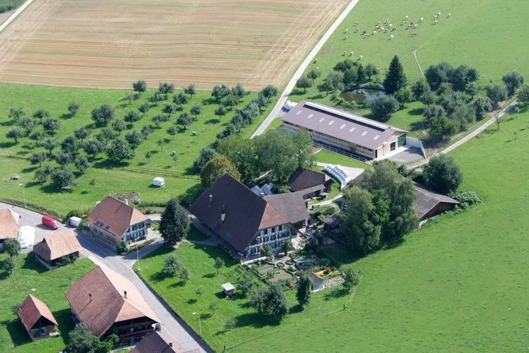 bb1b5d201b8fb9da42b6ef7f929bed8364b8c960 Der Hof der Familie Schürch in Bütikofen BE. (Bild pd)