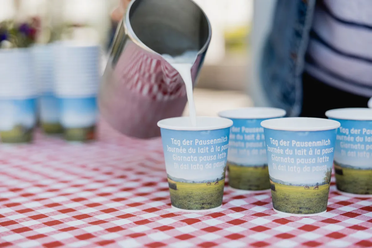 Pausenmilch Eine feine Milch in der grossen Pause