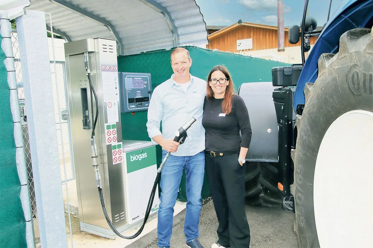 Biogas direkt ab Hof dank der neuen Tankstelle in Thayngen