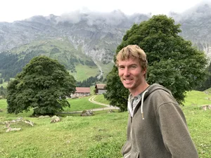 Adrian Käch auf der Alp Arni Stalden.