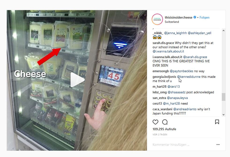 (Bild Screenshot Instagram/@thisisinsidercheese)