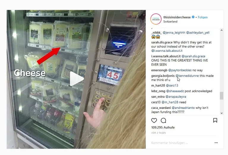 (Bild Screenshot Instagram/@thisisinsidercheese)