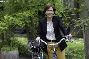Für die Präsidentin der Grünen, Regula Rytz, läufts nach dem Wahlerfolg rund. (Bild Brigitte Marti)