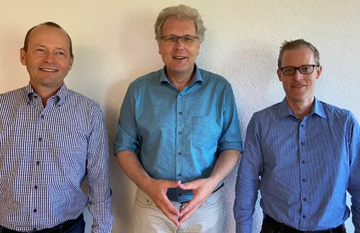 09aa44f635a47ea03f62fd0240263d8876f89fe9 Das neue FiBL-Direktionstrio: Lucius Tamm, Knut Schmidtke und Marc Schärer (v.l.). (Bild akr)