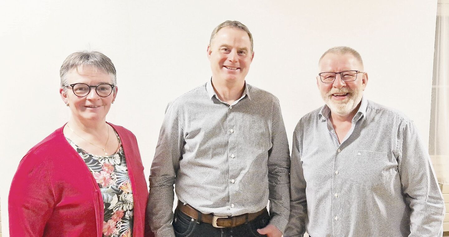Nationalrätin Vroni Thalmann, LBV-Präsident Markus Kretz und Kantonsrat Willi Knecht (v. l.).