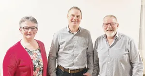 Nationalrätin Vroni Thalmann, LBV-Präsident Markus Kretz und Kantonsrat Willi Knecht (v. l.).