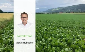 Martin Hübscher ist Nationalrat und bewirtschaftet einen Betriebin Bertschikon.