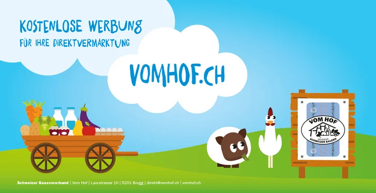 06188bc2c8028fc334ec92740c4dc00b1ddb34ac Über die Plattform vomhof.ch können Landwirte ihre Produkte vermarkten. (Bild lid)