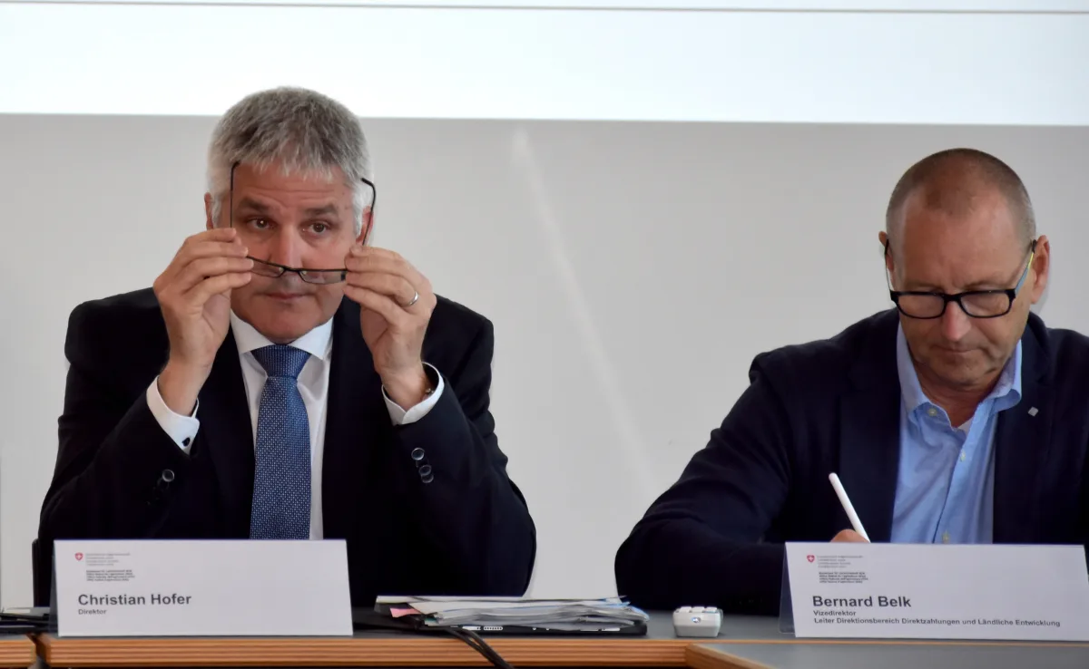 BLW_Hofer_Belk Erfreulich hohe Teilnahmequoten: «Die Landwirtschaft macht vorwärts»