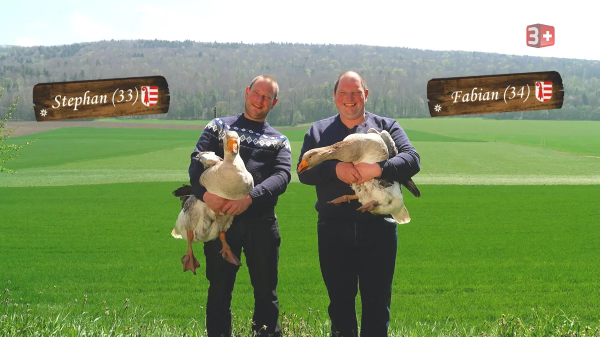 Die zwei «Bauer, ledig, sucht ...»-Kandidaten Fabian und Stephan suchen die nötige Frauen-Power für ihren Hof