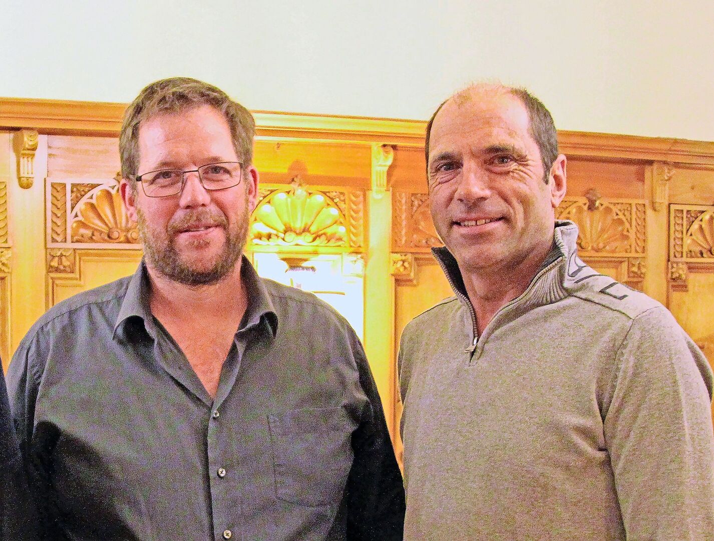 Gion Franzestg Schaniel (l.) trat zurück. Neu ist Armin Margreth  (r.) für die Vereinsgeschicke verantwortlich.