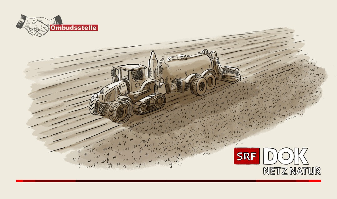 In allen «wissenschaftlichen und ideologisch unverdächtigen Analysen» werde die Landwirtschaft als dominanter Ursachenfaktor für den Artenschwund in der Schweiz genannt, beschreibt die Redaktion von «Netz Natur». den fachlichen Hintergrund der Sendung. (Bild SRG.D/Illustration Cleverclip)