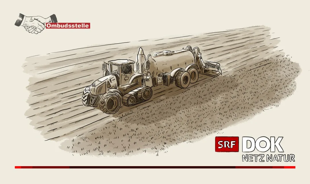 d87cc66db09b06971cf6c1e501a436a43ab44cb0 In allen «wissenschaftlichen und ideologisch unverdächtigen Analysen» werde die Landwirtschaft als dominanter Ursachenfaktor für den Artenschwund in der Schweiz genannt, beschreibt die Redaktion von «Netz Natur». den fachlichen Hintergrund der Sendung. (Bild SRG.D/Illustration Cleverclip)