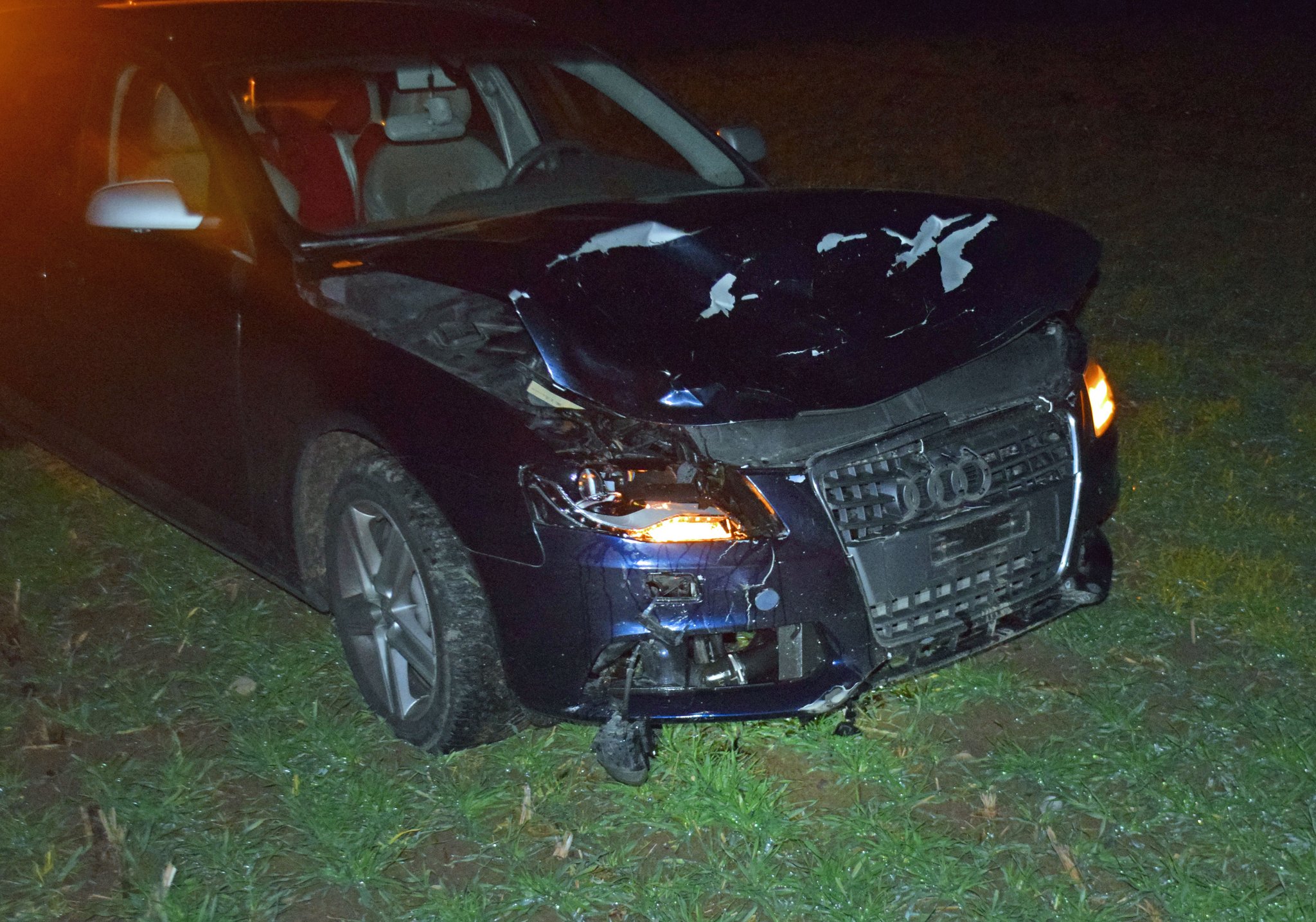 Das Unfallauto erlitt Totalschaden. (Bild Luzerner Polizei)