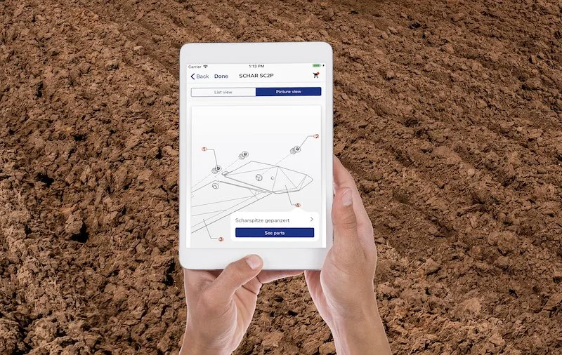 8a20bd1f776fc116fdbd6ccf1555a4c69f05024f Die App soll die Bestellung von Lemken-Ersatzteilen vereinfachen. (Bild zVg)