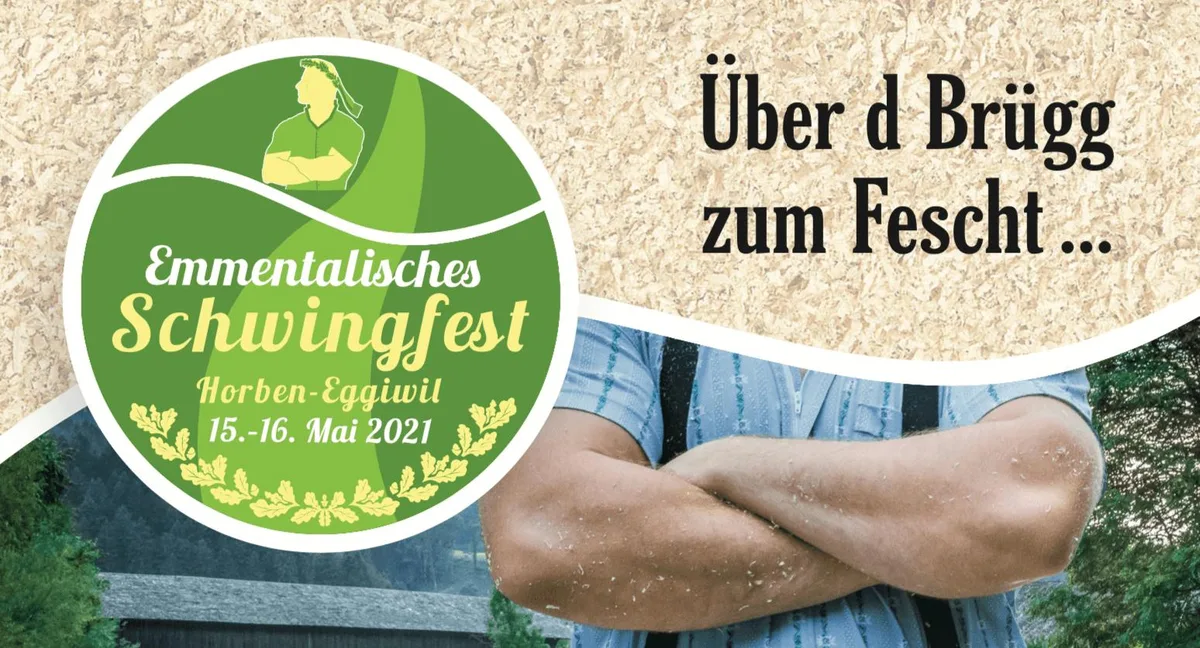 9c24305ab79a0e396826f39dea11fceb5bfbb0d8 Das Logo des kommenden Emmentalischen Schwingfests zeugt die Emme und den Verlauf der Strasse samt Brücke zum Festgelände. (Bild zVg)