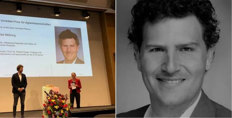 668384b120ac9624cb85d23e6244a2b485313e68 Niklas Möhring wurde der seit 1989 vergebene Preis verliehen. (Bild ETHZ/Hans Vontobel-Stiftung)