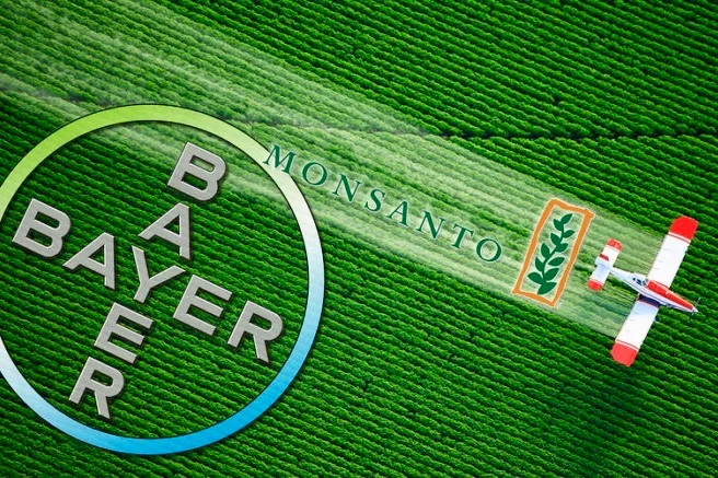 966d06369db810c5fd5682a6aa181c87ccb6674e Die Bayer AG hat 2018 für 63 Mrd Euro die US-amerikanische Monsanto übernommen.
