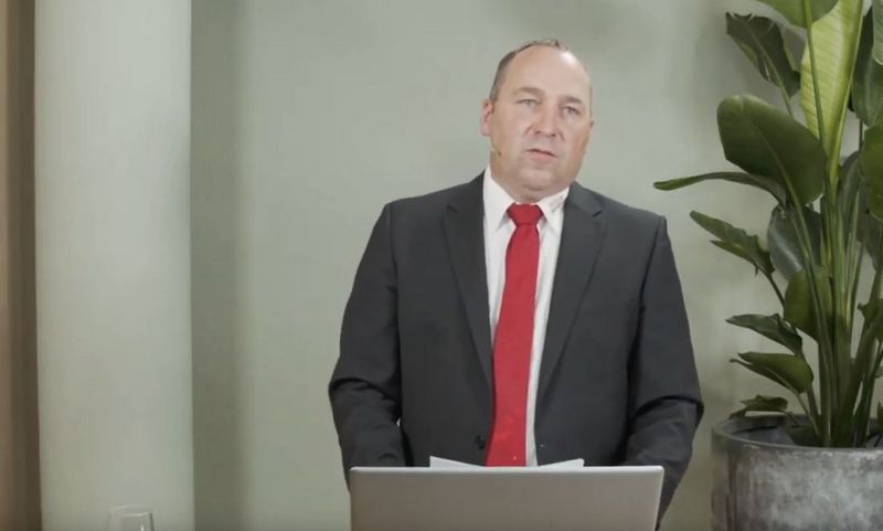 Präsident Markus Gerber begrüsste die Delegierten online. (Screenshot Swissherdbook)