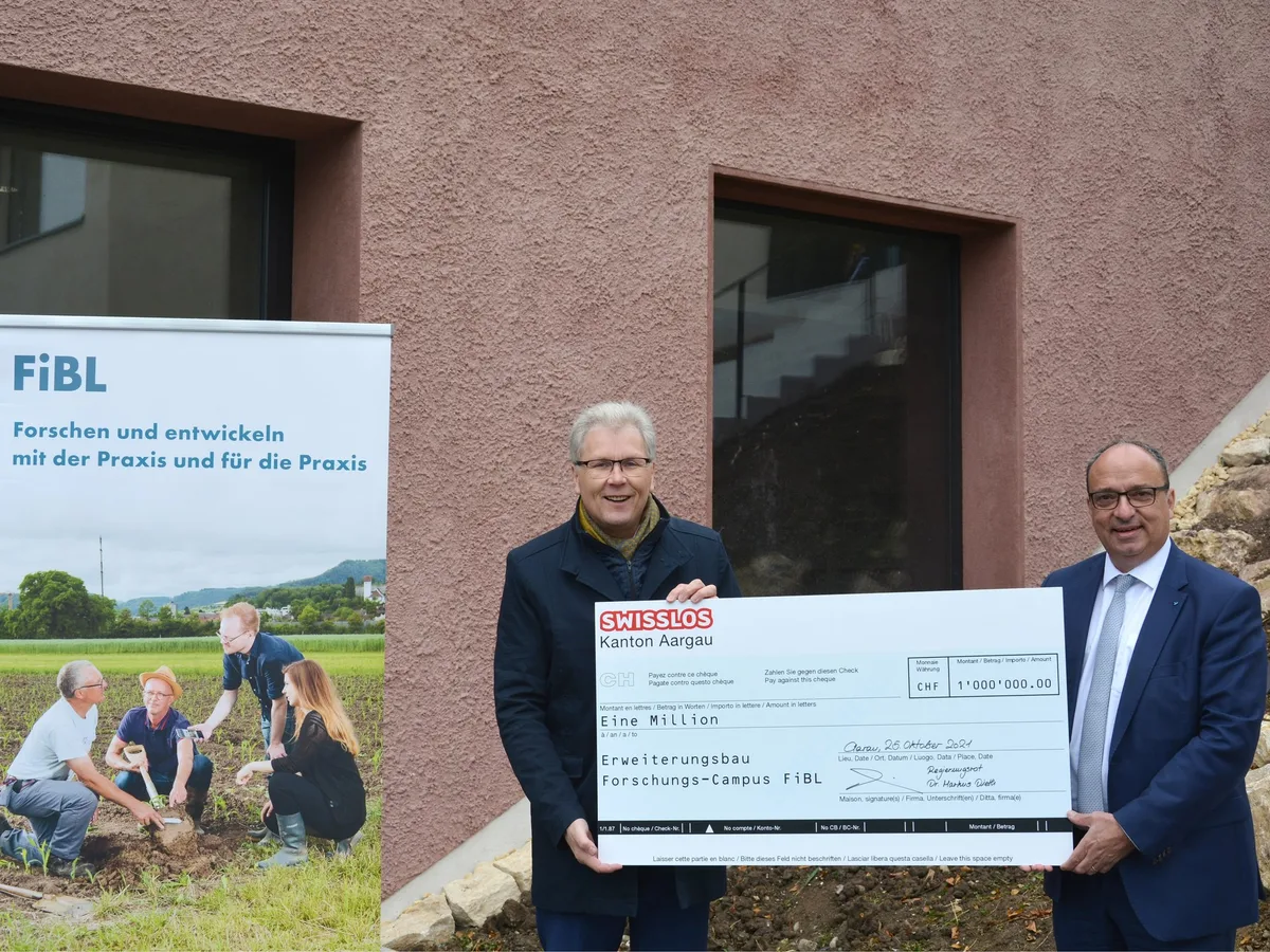 Die letzte Million für das neue FiBL-Gebäude