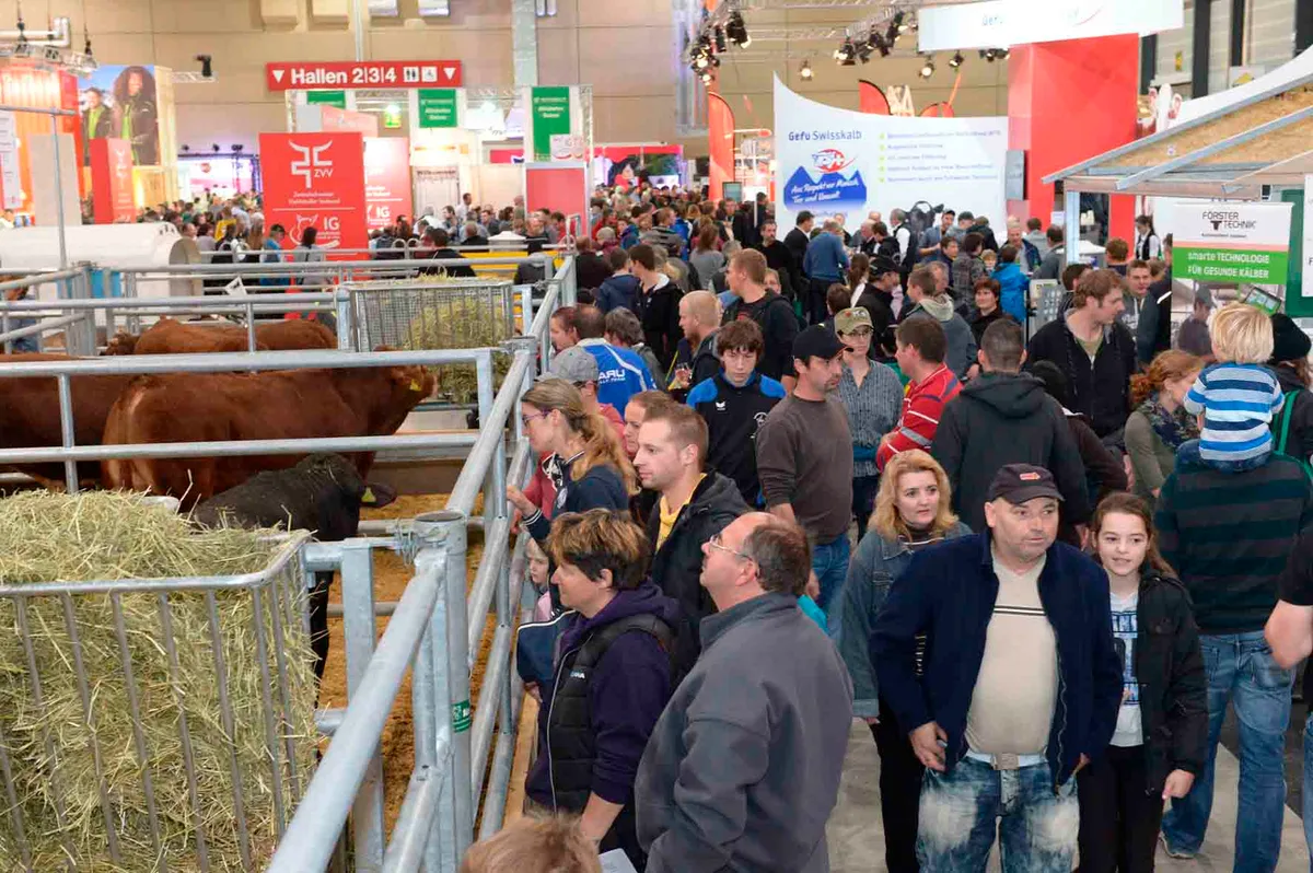 Reichlich Publikum an der Suisse Tier - die Fachmesse für Nutztierhaltung. (Bild Messe Luzern AG)