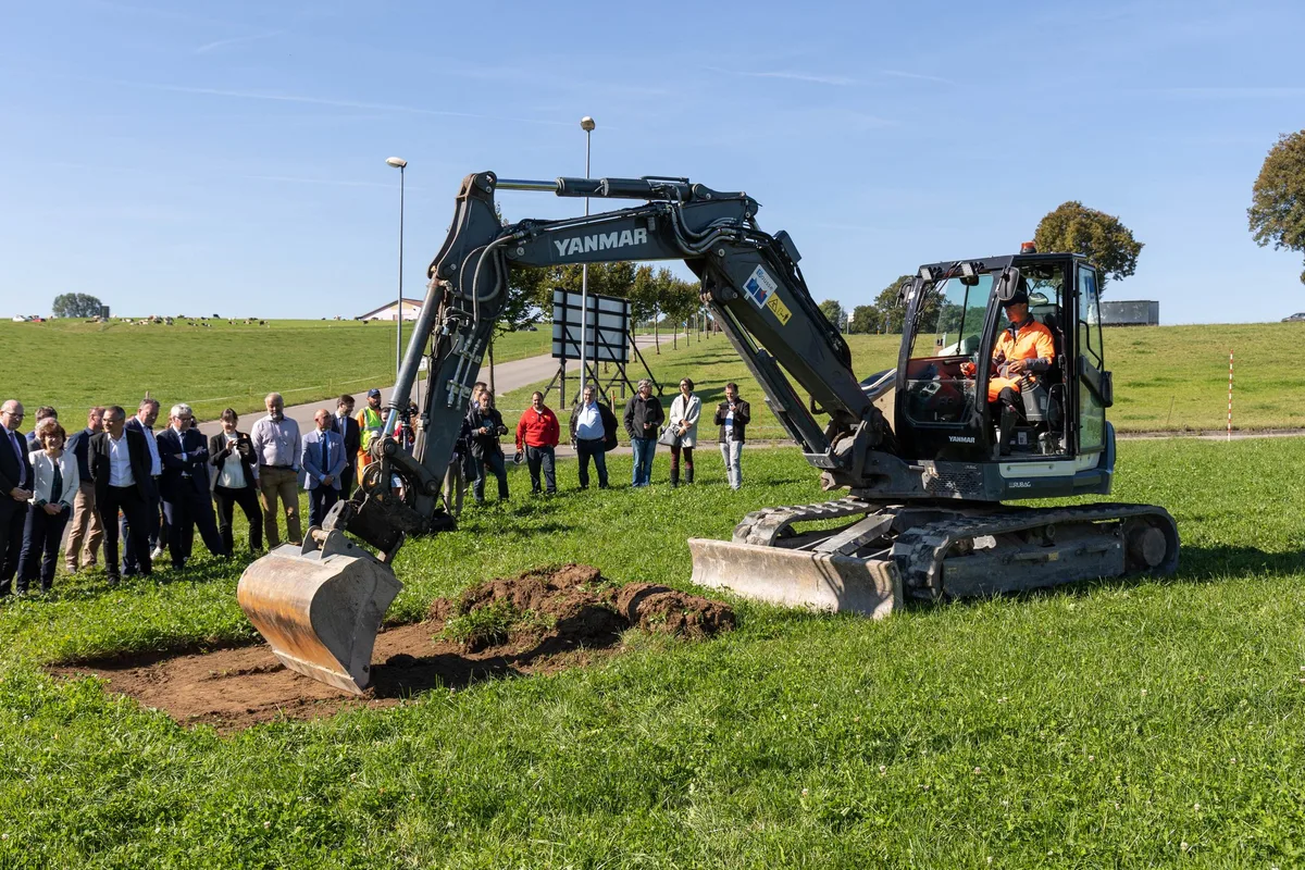 bagger-posieux Bagger fahren auf für ein modernes Agroscope-Labor