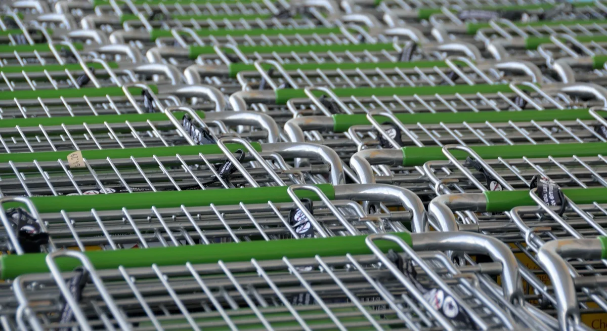 shopping-carts-g43703bd78_1920 Grundnahrungsmittel waren im März bis 20 Prozent teurer als im Vorjahr