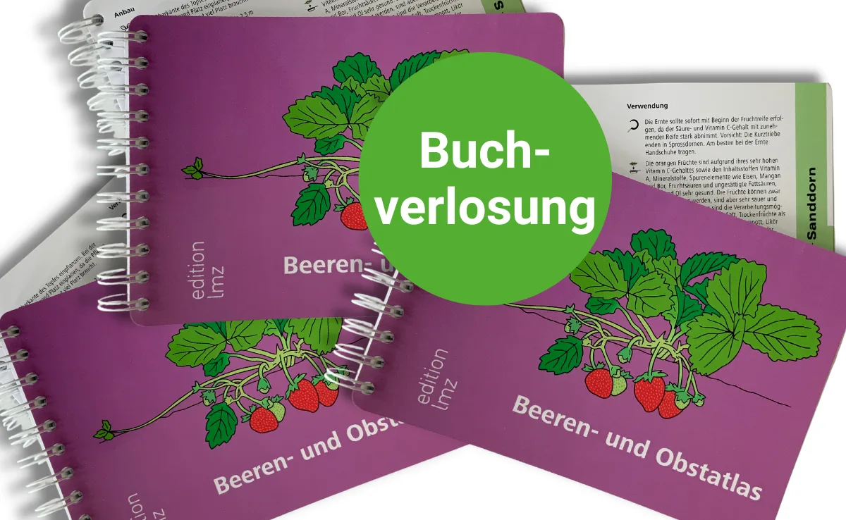 beeren-obst-atlas Das Fachbuch «Beeren- und Obstatlas» von Marisa Schnüriger aus der Edition LMZ