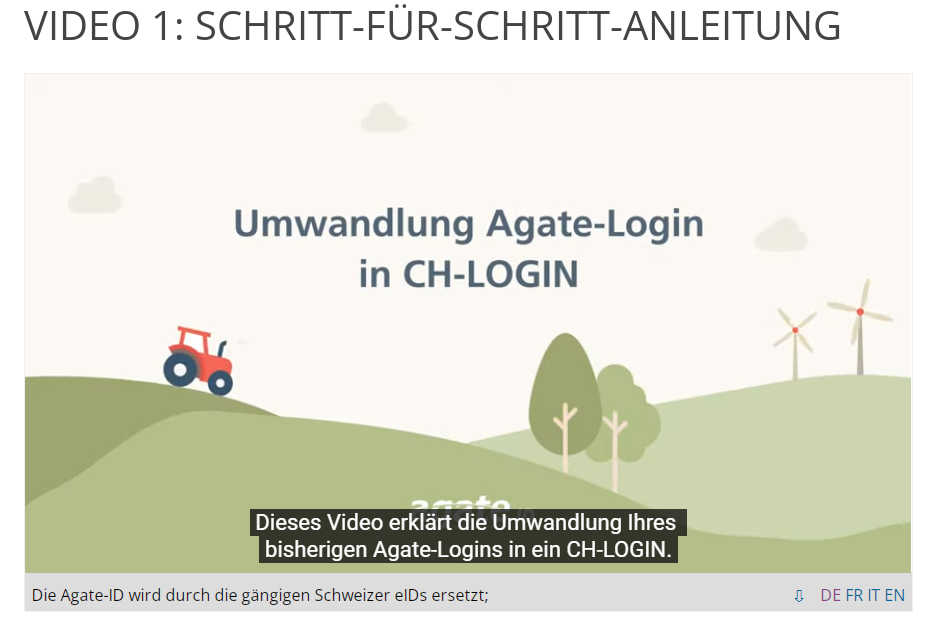 Produzent hat Ärger mit dem neuen Agate-Login