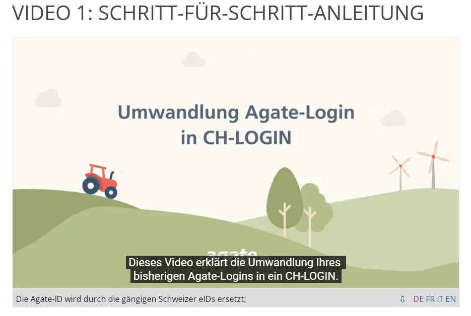 Produzent hat Ärger mit dem neuen Agate-Login