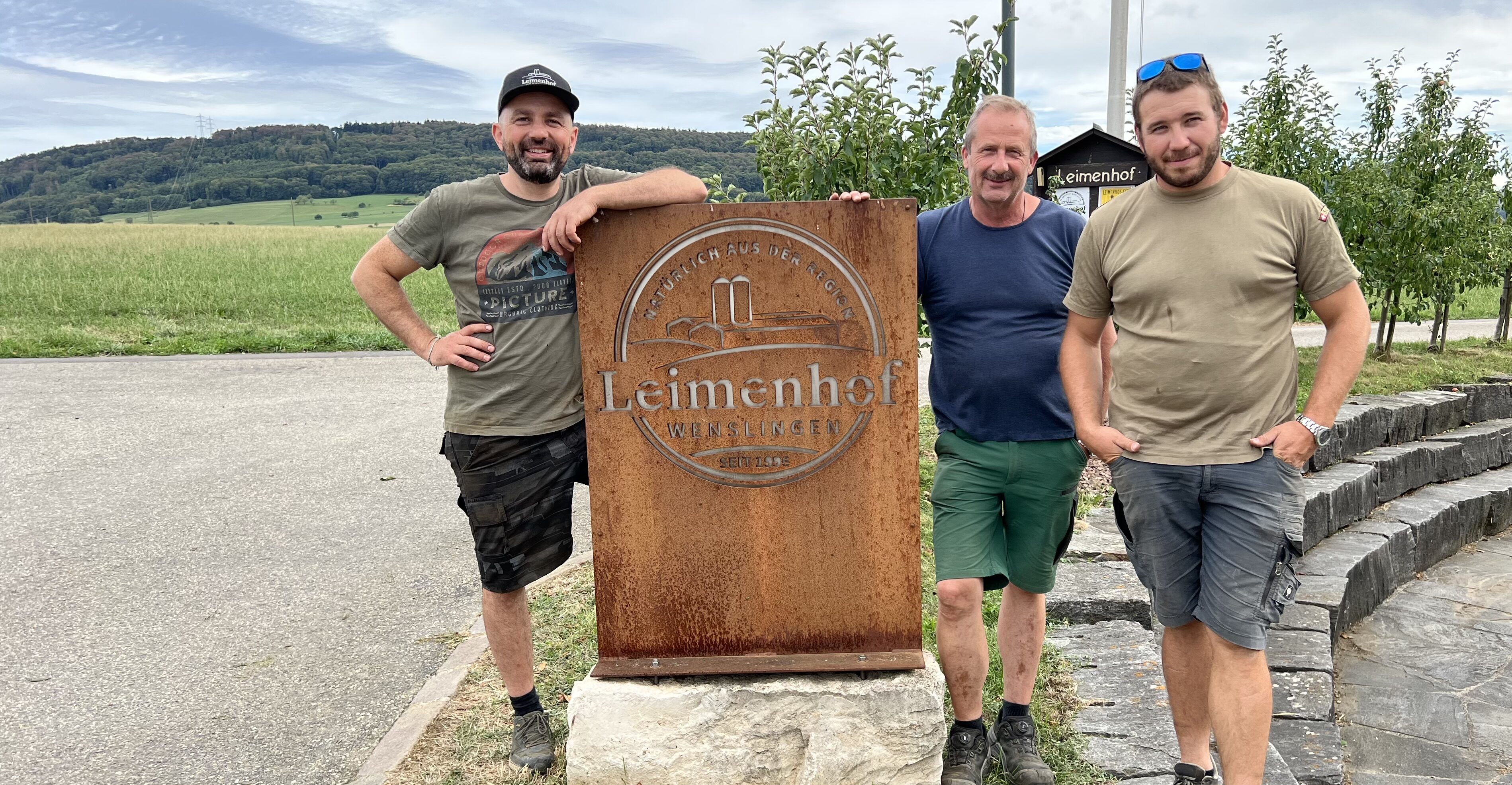 Bereit für die dritte Generation: Leimehof-Team René Ritter, Andi Gass und Marco Lorenzoni.