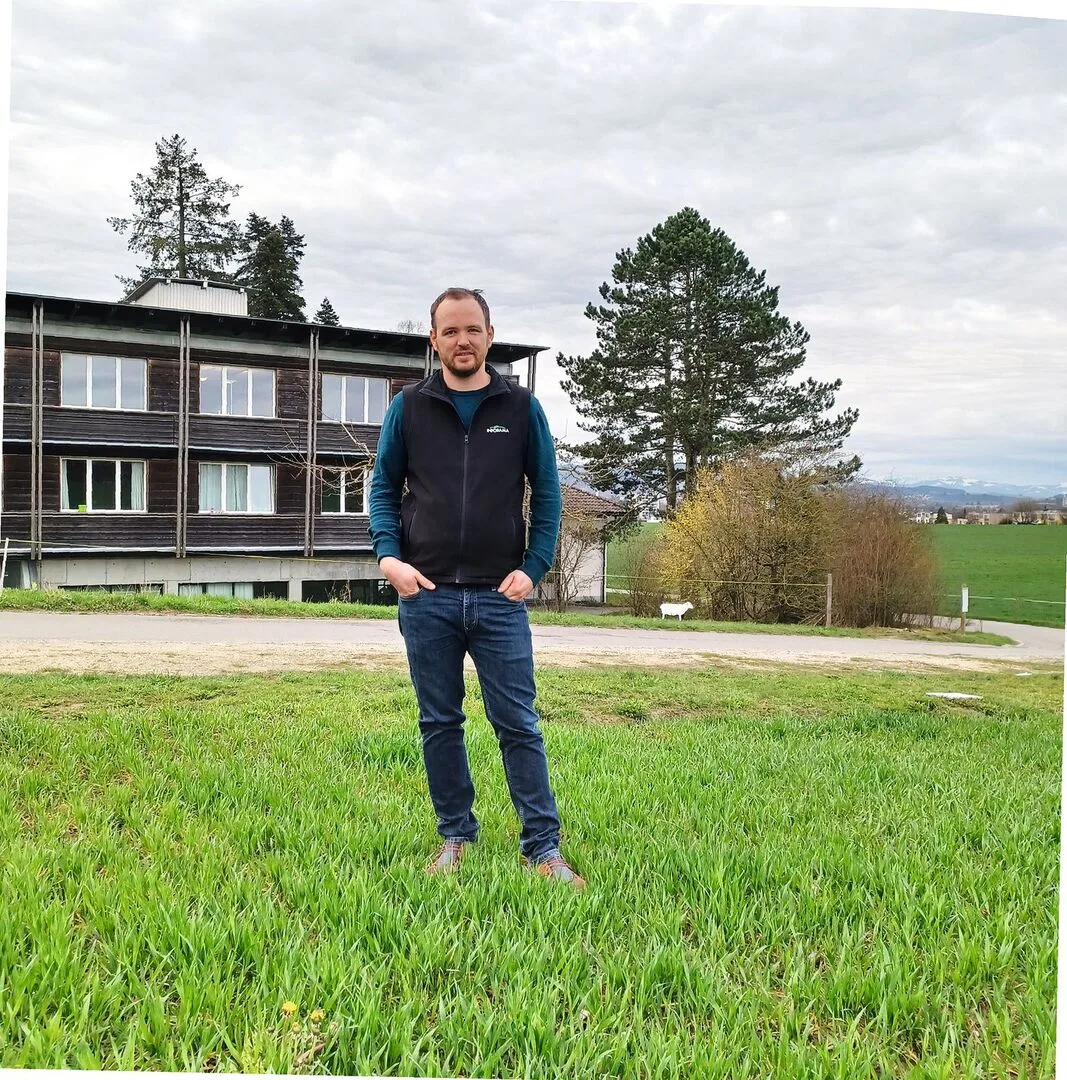 Martin Streit auf der Rütti in Zollikofen BE, wo der Gutsbetrieb Saatgut produziert (Winterweizen Baretta).
