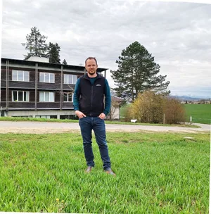 Martin Streit auf der Rütti in Zollikofen BE, wo der Gutsbetrieb Saatgut produziert (Winterweizen Baretta).