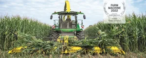 Der John Deere 9600i gewinnt den Preis Farm Machine 2022 in der Kategorie Feldhäcksler.