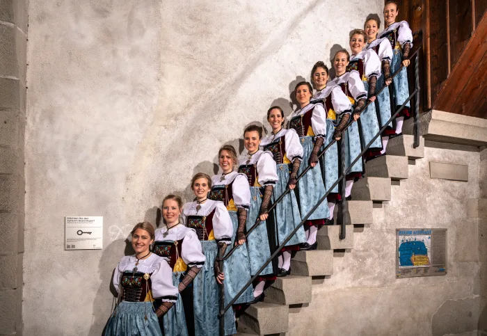 748a88c21bdf6a8b23d1f37482270d70920d9cd9 Die Ehrendamen des ESAF 2019, zuvorderst im Bild Sonya Hegglin. (Bild SwissImage)