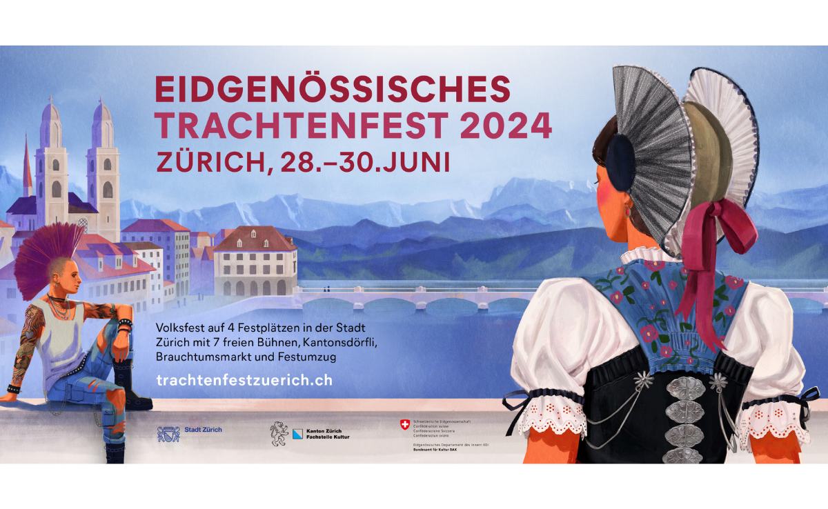 Trachtenfrau und Punk: Das hat es mit dem Festplakat auf sich