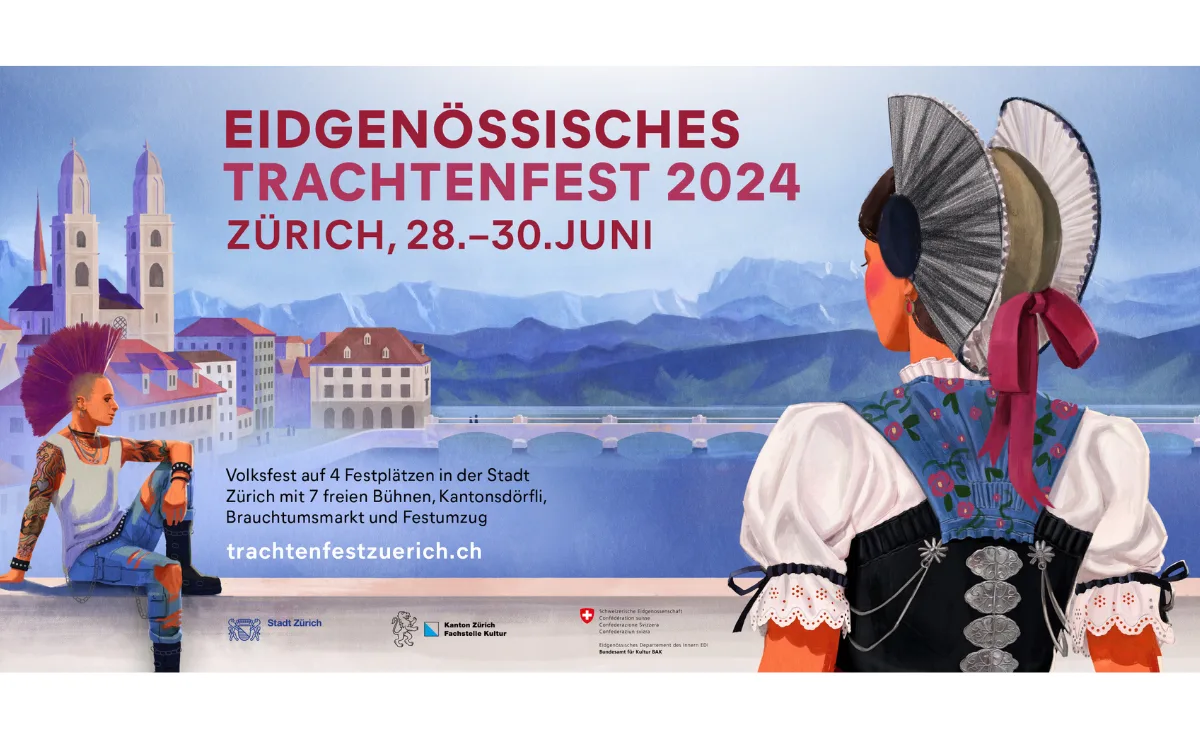Trachtenfrau und Punk: Das hat es mit dem Festplakat auf sich