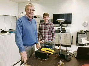 Jürgen Prenzler und Markus Wüst entwickeln Precision Farming-Technologien für den Gemüsebau.(Bild Alexandra Stückelberger)