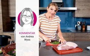 Andrea Wyss ist gelernte Köchin, Mutter und Bäuerin und kommentiert jede Woche die Menüs der Landfrauen.