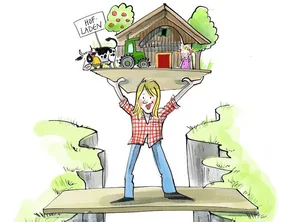 Frauen bringen sich mit viel Power in die Landwirtschaft ein. In welche Richtung es mit ihrem Beruf aber geht, sind sich nicht einmal die Bäuerinnen einig. (Illustration zVg/Corinne Bromund)