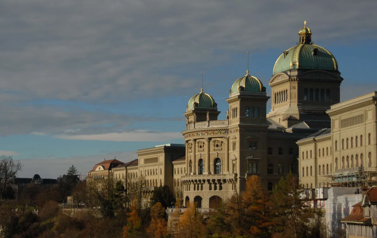 Bundeshausflat Das Bundeshaus in Herbststimmung.