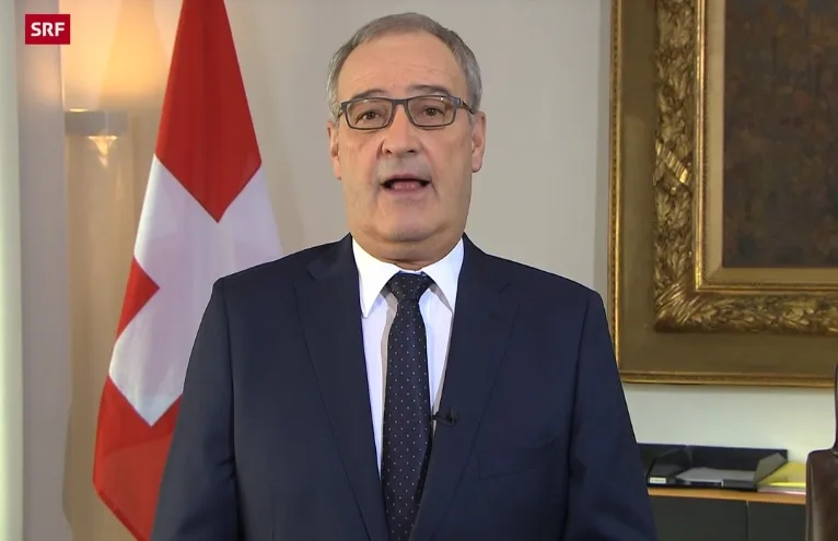 03e924051fd6230fc1768500fa35d1703b1f1195 Guy Parmelin betont in Neujahrssprache die Bedeutung von «Swiss made»