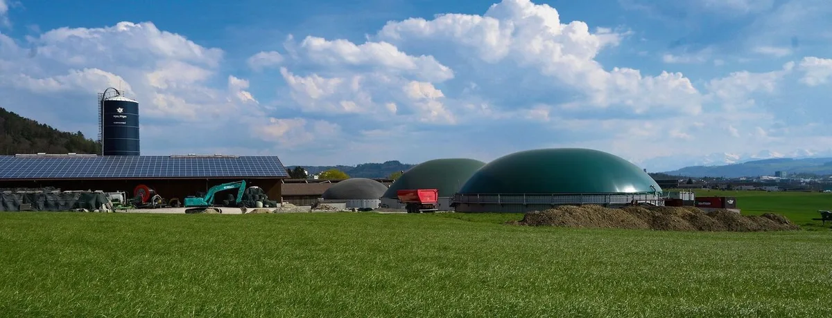 Ideale Kombination: Fotovoltaik- und Biogasanlagen auf dem Bauernhof. Zu prüfen seien künftig Zonen für erneuerbare Energien, um Konflikte mit der Raumplanung zu verhindern.