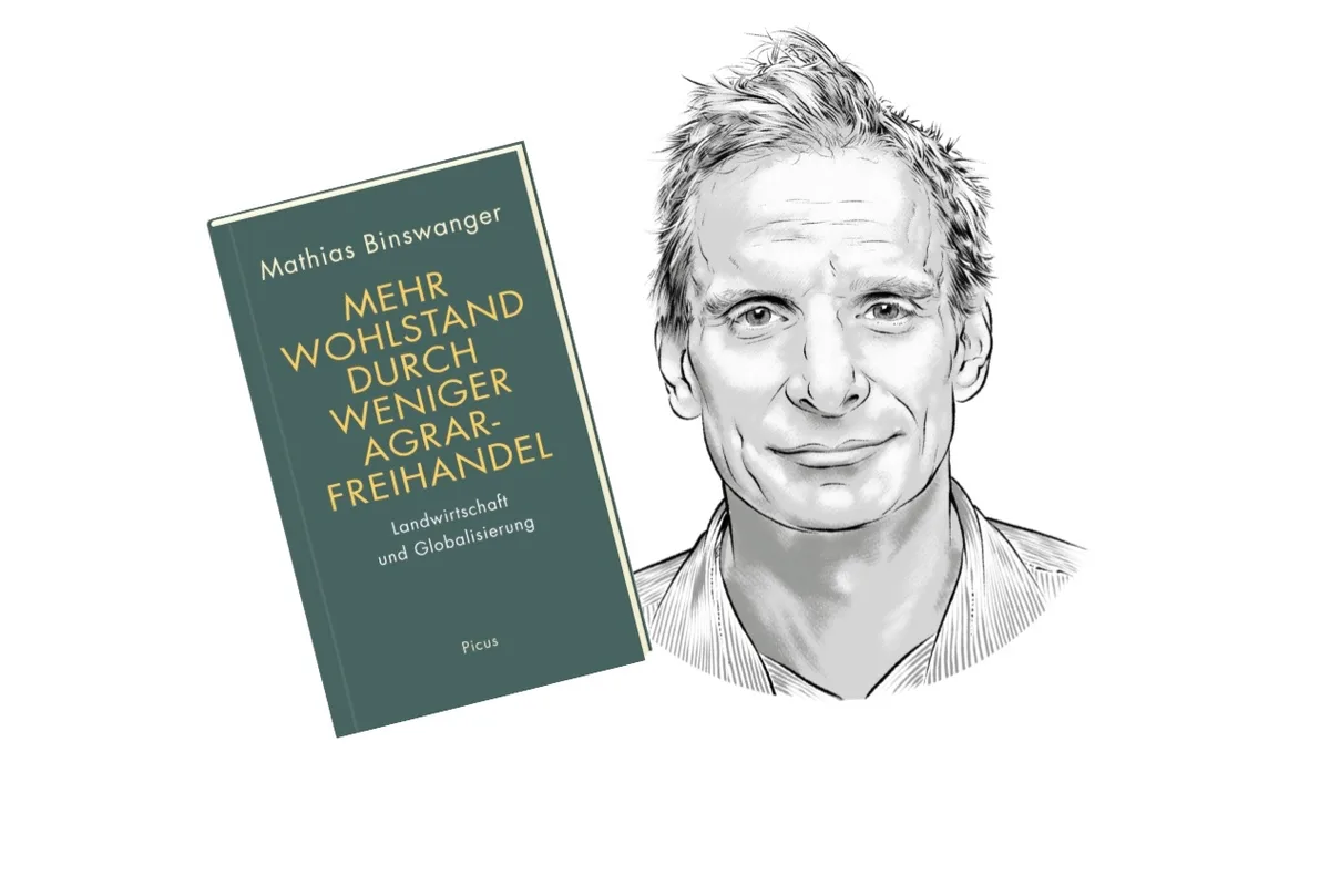99c55e6cfa96408cc2500bc1d896690af8fe2ec3 Ökonom Mathias Binswanger, Autor von «Mehr Wohlstand durch weniger Agrarfreihandel – Landwirtschaft und Globalisierung» (Bild: «die grüne» / Bruno Muff)