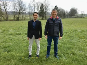 Verwaltungsratspräsident Alexander Fust (links) mit Richard Bucheli, Vorsitzender der Geschäftsleitung. (Bild Profera)